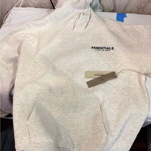 Essentials Men's Light Gray Hoodie
